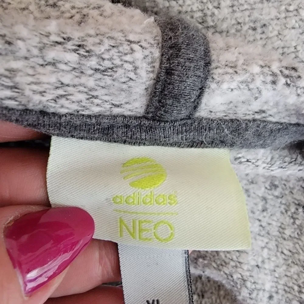 Men's Adidas Neo gray sweatshirt hoodie size xl